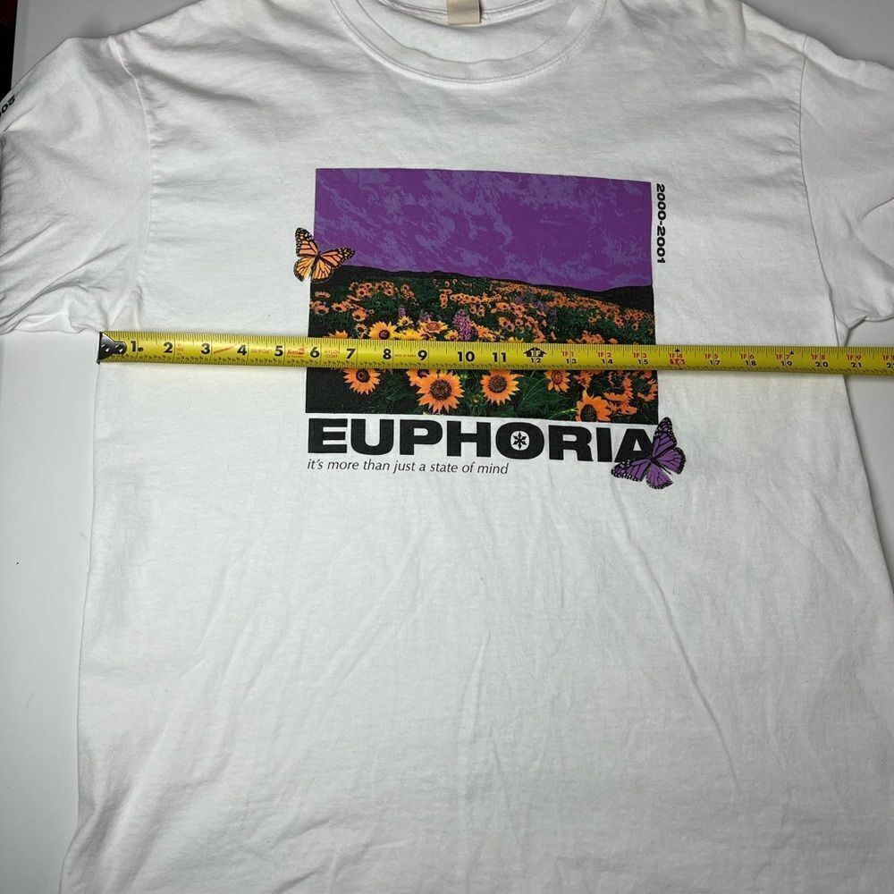 Urban Outfitters “Euphoria” White Band Tee Long Sleeve Graphic T-Shirt Mens Sz L - Picture 9 of 13